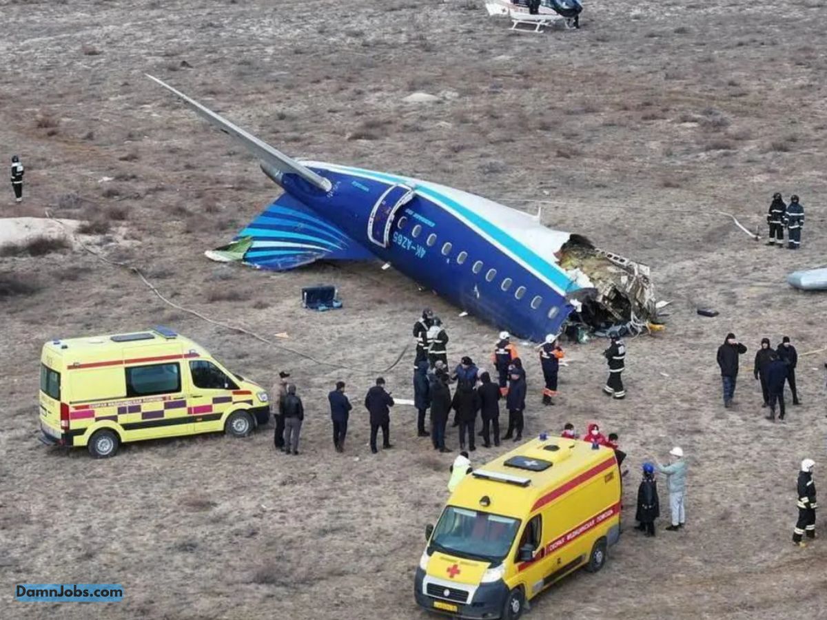 Azerbaijan Airlines Plane Crashes on Christmas Day, Dozens Dead