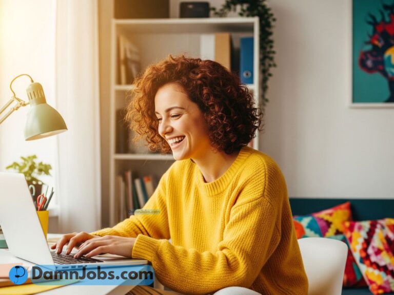 Illustration showing three side hustles: printables design, dropshipping online store, and freelancing work from home.