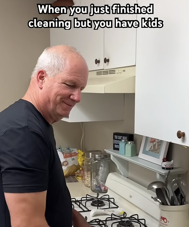 When you just finished cleaning but you have kids