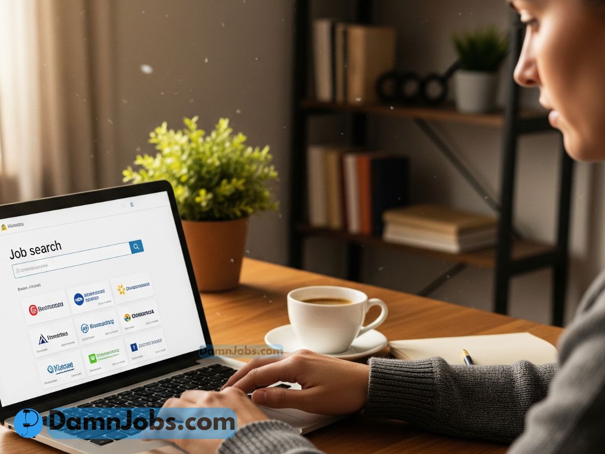 someone is searching for a job first step