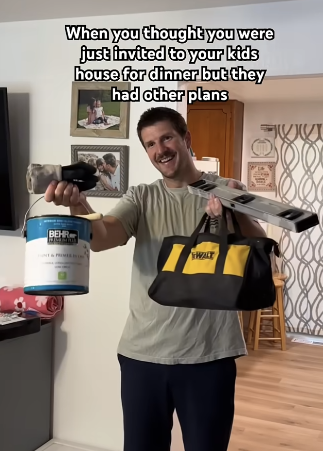 When you thought you were just invited to your kids house for dinner but they had other plans