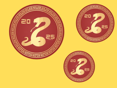 2025 Snake Las Vegas-Inspired Chip for New Year