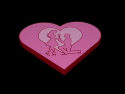 3D Printable Heart with Romantic Scene