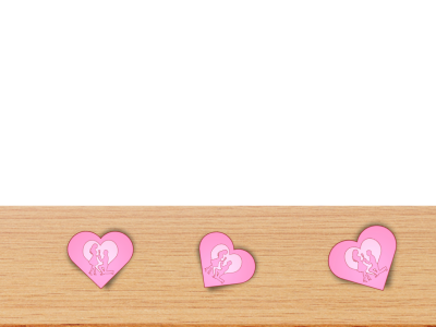 3D Printable Heart with Romantic Scene