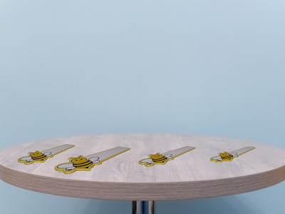 Bee Cute Back-to-School Kid Name Tag Keychain