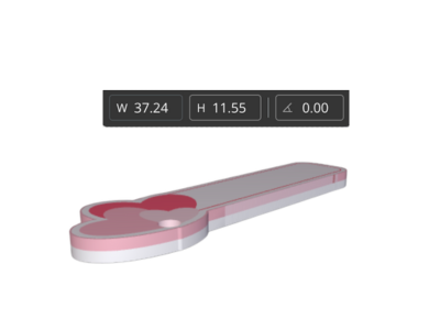 Customizable Heart Name Tag Keychain