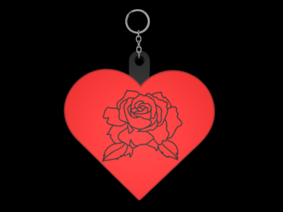 Flower-Heart-Keychain-–-Elegant-3D-Design