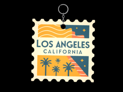 Los Angeles City Seal Keychain – United States Souvenir