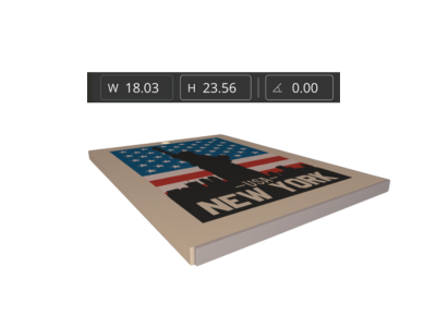 USA New York Statue of Liberty & Flag Keychain