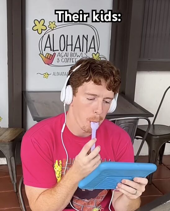 Kids with technology