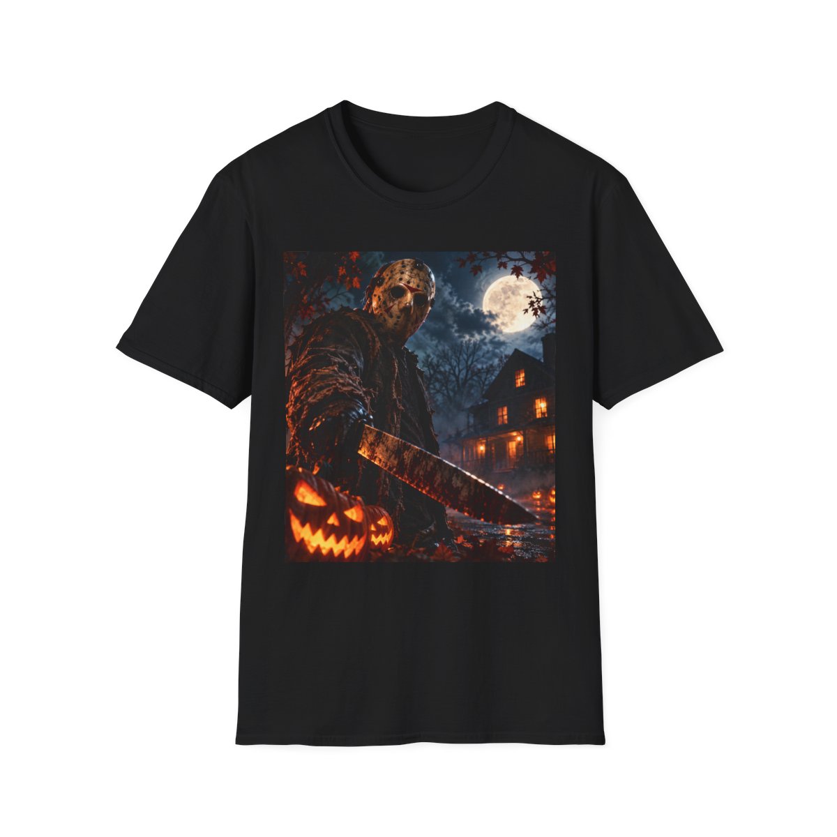 Halloween Slashers T-Shirt — Creepy Pumpkin Night Graphic Tee